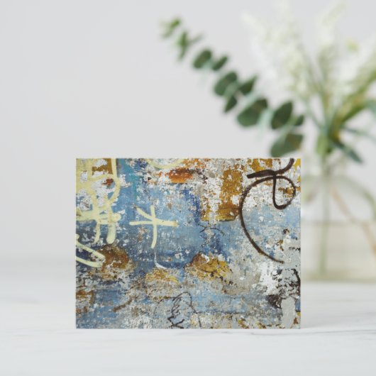 Carte Postale Graffiti coloré texture (Debout devant)