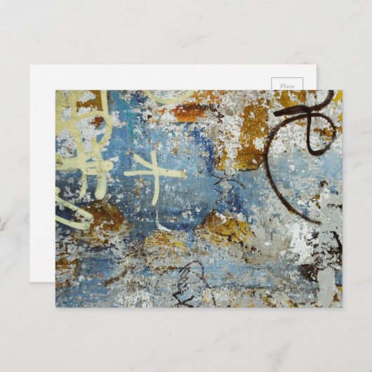 Carte Postale Graffiti coloré texture (Devant / Derrière)