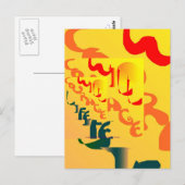 Carte postale Graffiti Courage (Devant / Derrière)