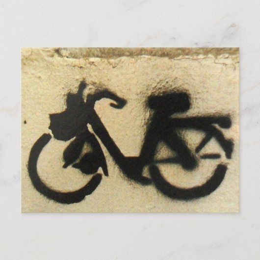 Carte Postale graffiti cyclomoteur (Devant)