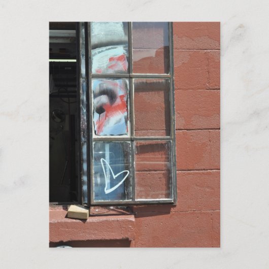 Carte Postale Graffiti de coeur d'amour (Devant)