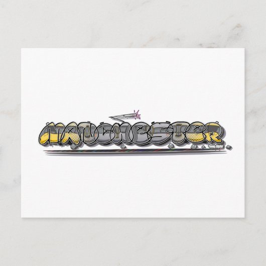 Carte Postale Graffiti de Manchester (Devant)