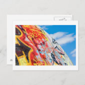 Carte Postale graffiti de planète (Devant / Derrière)