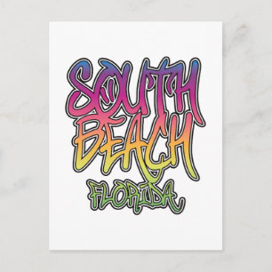 Carte Postale Graffiti de South Beach