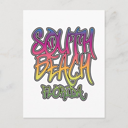 Carte Postale Graffiti de South Beach (Devant)