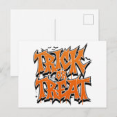 Carte Postale Graffiti de Trick Or Treat (Devant / Derrière)