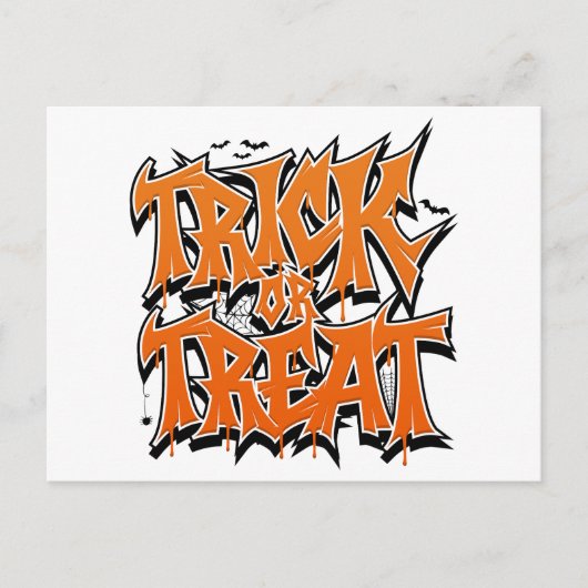 Carte Postale Graffiti de Trick Or Treat (Devant)
