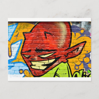 Carte Postale Graffiti Demon
