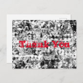 Carte Postale Graffiti des rues de la ville de remerciement (Devant / Derrière)