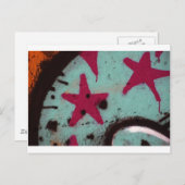 Carte Postale Graffiti d'étoile (Devant / Derrière)