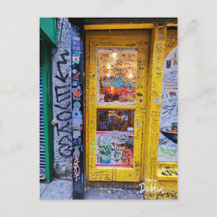 Carte Postale Graffiti Dining Dublin Irlande