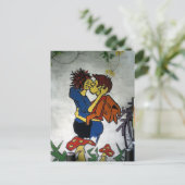 Carte Postale Graffiti : en amour - (Debout devant)