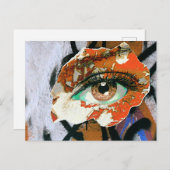 Carte Postale Graffiti Eye Art (Devant / Derrière)