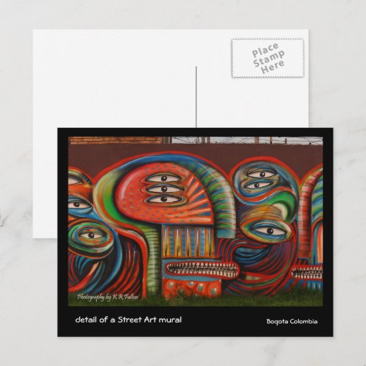 Carte postale : Graffiti Eyes (Devant / Derrière)