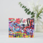 Carte Postale Graffiti fou (Debout devant)