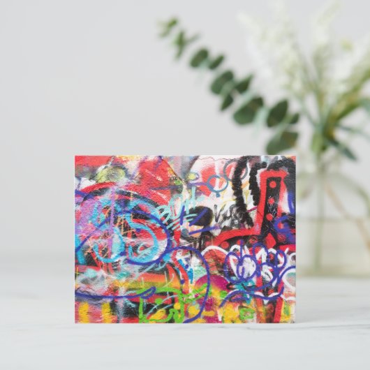 Carte Postale Graffiti fou (Debout devant)