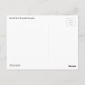 Carte Postale Graffiti Girl, Shoreditch Londres (Dos)