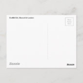 Carte Postale Graffiti Girl, Shoreditch Londres (Dos)