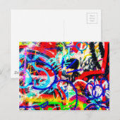 Carte Postale Graffiti Gritty Crazy (Devant / Derrière)