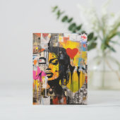 Carte Postale Graffiti Grunge Art Imprimer (Debout devant)