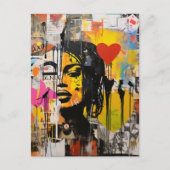 Carte Postale Graffiti Grunge Art Imprimer (Devant)