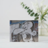 Carte Postale Graffiti Guy hurle (Debout devant)