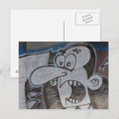 Carte Postale Graffiti Guy hurle (Devant / Derrière)
