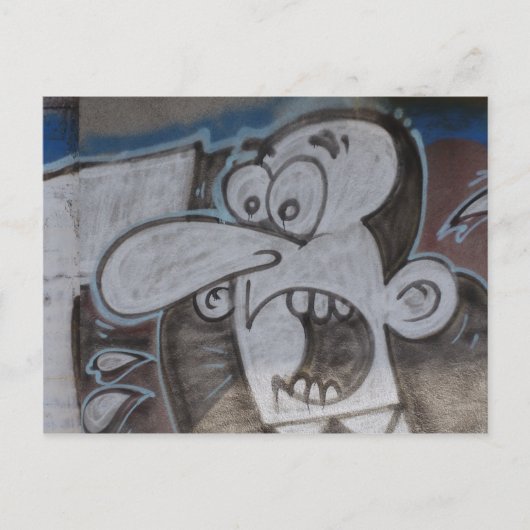 Carte Postale Graffiti Guy hurle (Devant)
