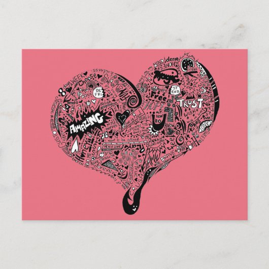 Carte Postale Graffiti Heart Full (Devant)