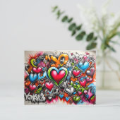 Carte Postale Graffiti Hearts # 7 (Debout devant)
