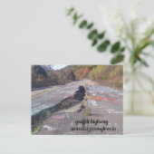Carte Postale graffiti highway centralia pennsylvania post card (Debout devant)