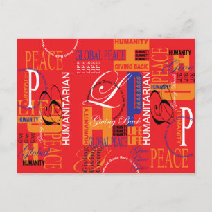 Carte postale Graffiti humanitaire