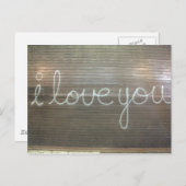Carte Postale Graffiti I Love You (Devant / Derrière)