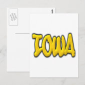 Carte Postale Graffiti Iowa (Devant / Derrière)