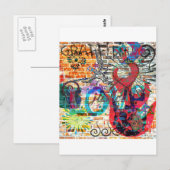 Carte Postale Graffiti Justice (Devant / Derrière)