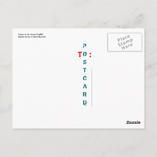 Carte Postale Graffiti Kimono (Dos)