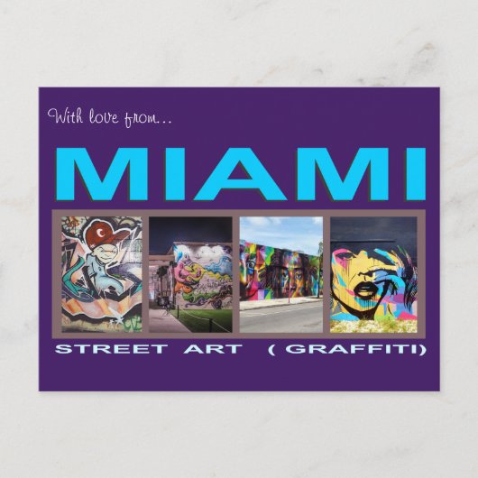 Carte Postale Graffiti M190084 Miami (Devant)