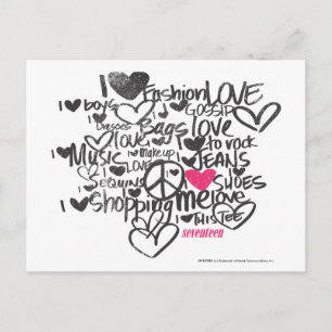 Carte Postale Graffiti Magenta