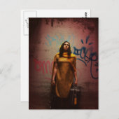 Carte postale Graffiti Maya (Devant / Derrière)