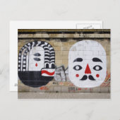 Carte Postale Graffiti noir et blanc (Devant / Derrière)