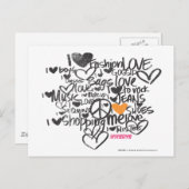 Carte Postale Graffiti Orange (Devant / Derrière)