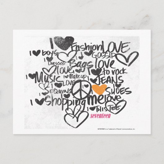 Carte Postale Graffiti Orange (Devant)