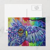 Carte Postale Graffiti Owl Art (Devant / Derrière)