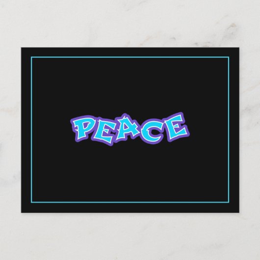 Carte Postale Graffiti Paix (Devant)