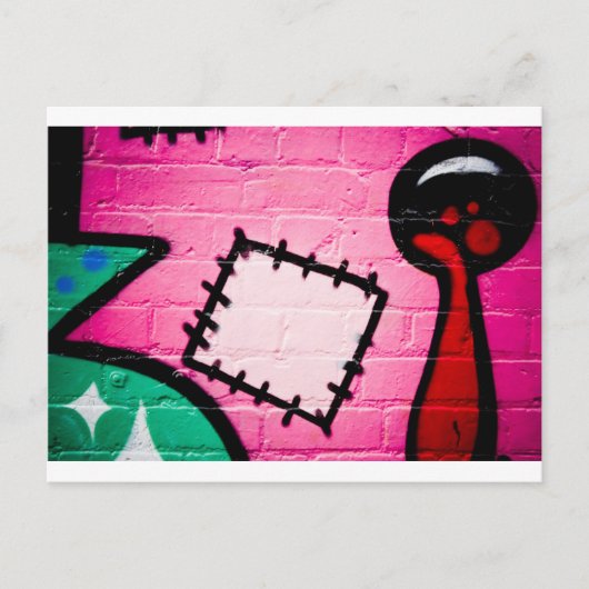 Carte Postale Graffiti Patch et Lolly. (Devant)