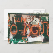 Carte Postale Graffiti Peinture Spray Midtown Manhattan NYC Phot (Devant / Derrière)