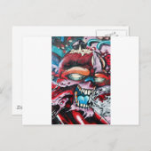 Carte Postale Graffiti Skull (Devant / Derrière)