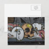 Carte Postale Graffiti Skull (Devant / Derrière)
