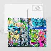 Carte postale Graffiti Southbank London (Devant / Derrière)