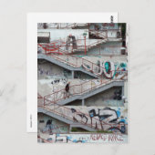 Carte Postale Graffiti Stairs, Sarajevo (Devant / Derrière)